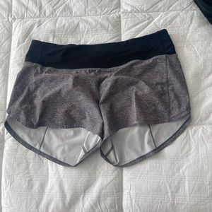 Lululemon speed up 10 tall shorts.